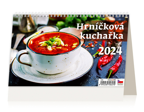 Naptár/Határidőnapló Hrníčková kuchařka - stolní kalendář 2024 