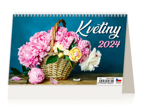 Calendar / Agendă Květiny - stolní kalendář 2024 