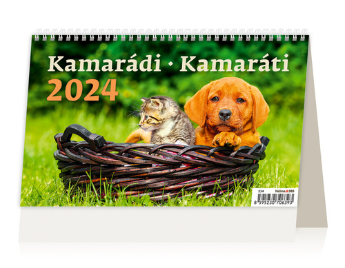 Calendar / Agendă Kamarádi/Kamaráti - stolní kalendář 2024 
