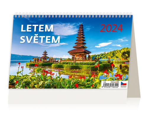 Kalendár/Diár Letem světem - stolní kalendář 2024 