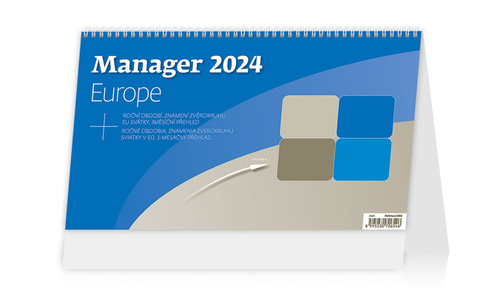 Kalendár/Diár Manager Europe - stolní kalendář 2024 