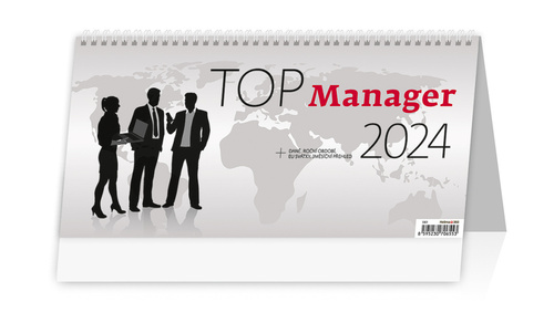 Календар/тефтер Top Manager - stolní kalendář 2024 