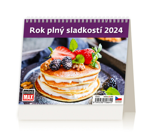 Calendar / Agendă MiniMax Rok plný sladkostí - stolní kalendář 2024 