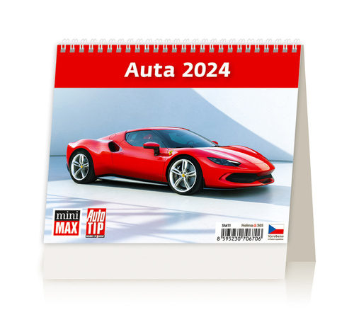 Kalendár/Diár MiniMax Auta - stolní kalendář 2024 