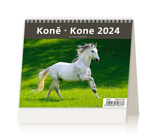 Kalendář/Diář MiniMax Koně/Kone - stolní kalendář 2024 