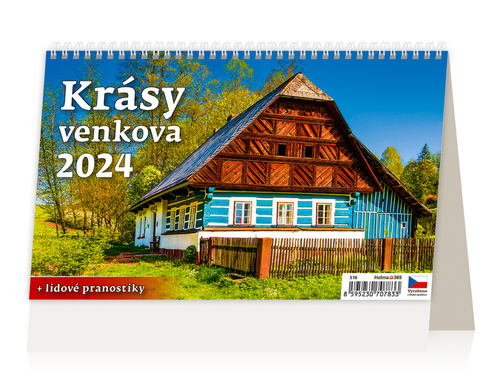 Naptár/Határidőnapló Krásy venkova - stolní kalendář 2024 