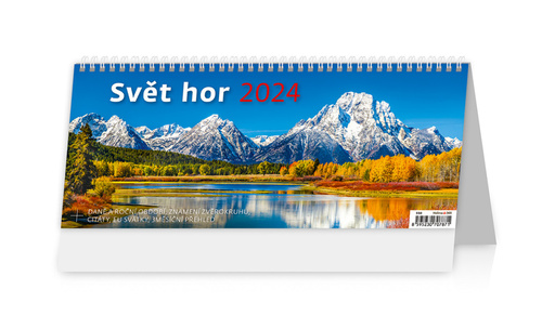 Календар/тефтер Svět hor - stolní kalendář 2024 