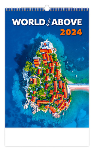 Kalendář/Diář World from Above - nástěnný kalendář 2024 