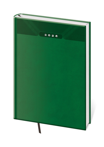 Kalendář/Diář Diář 2024 týdenní A5 Print Classic - zelená 