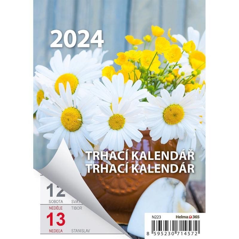 Kniha Kalendář nástěnný 2024 - Týdenní trhací kalendář A6, Týždenný trhací kalendár A6 
