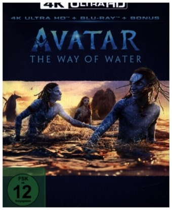 Видео Avatar: The Way of Water, 1 4K UHD-Blu-ray + 2 Blu-ray (Ablöse) James Cameron