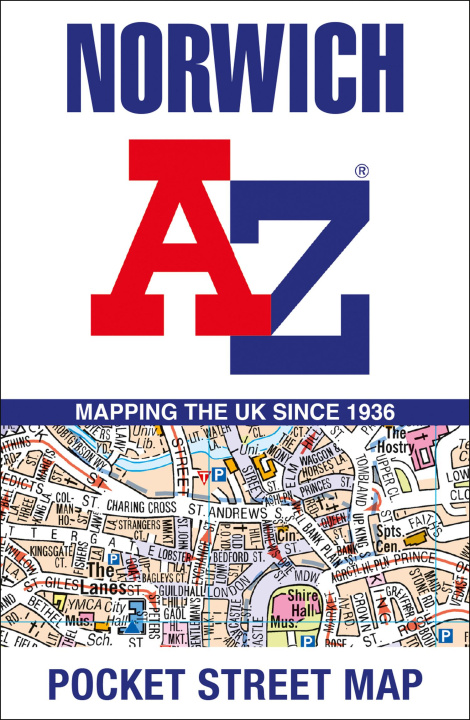 Carte Norwich A-Z Pocket Street Map A-Z Maps