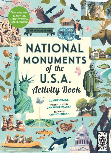 Kniha National Monuments of the USA Activity Book Cameron Walker