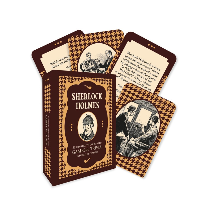 Carte SHERLOCK HOLMES 52 ILLUS CARDS W GAMES & PYRAMID