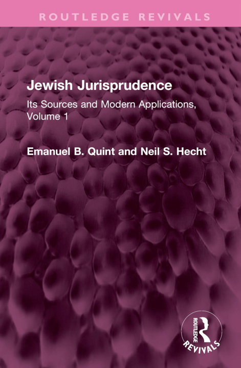 Carte Jewish Jurisprudence Emanuel B. Quint