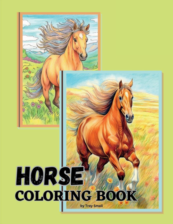 Carte Horse Coloring Book Troy Small
