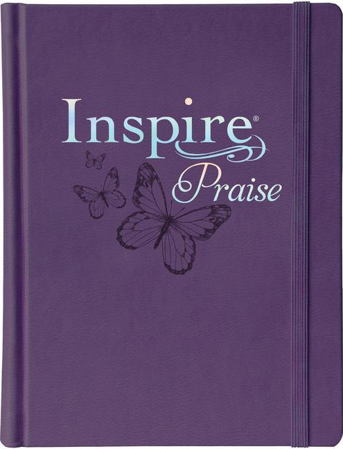 Book Inspire Praise Bible Nlt, Filament-Enabled Edition (Hardcover Leatherlike, Purple): The Bible for Coloring & Creative Journaling 
