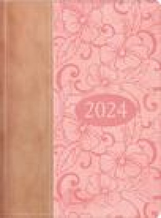 Carte 2024 Agenda Ejecutiva - Tesoros de Sabiduría - Beige Y Rosa: Agenda Ejecutivo Con Pensamientos Motivadores Nicole Antonia