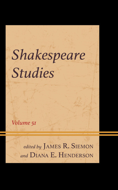 Knjiga Shakespeare Studies James R. Siemon