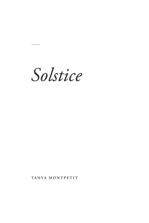 Knjiga Solstice Tanya Montpetit