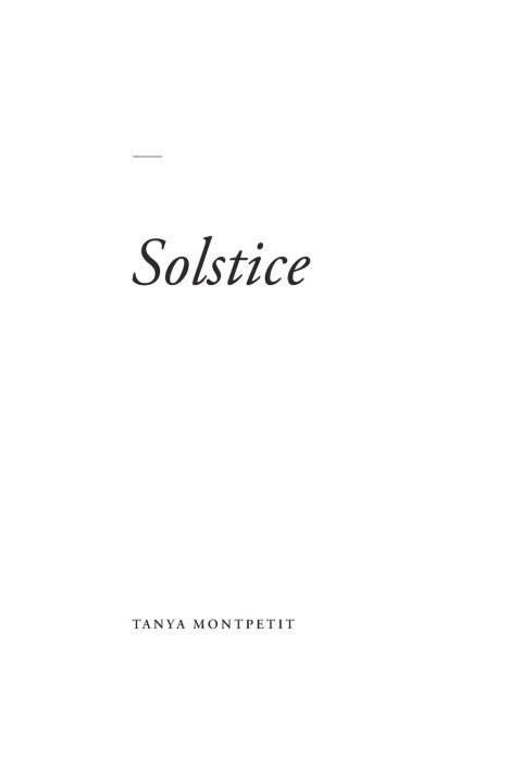 Knjiga Solstice Tanya Montpetit