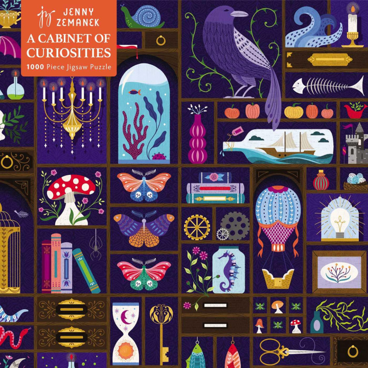 Book Adult Jigsaw Puzzle: Jenny Zemanek: Cabinet of Curiosities: 1000-Piece Jigsaw Puzzles 