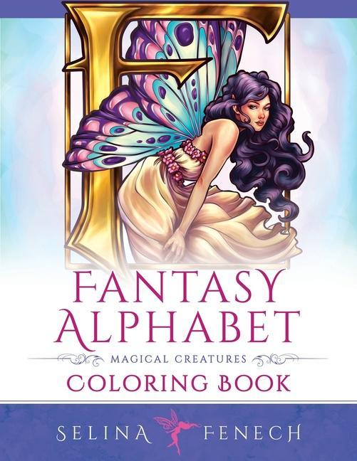 Kniha Fantasy Alphabet - Magical Creatures Coloring Book 