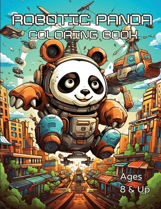 Kniha Robotic Panda Coloring Book 