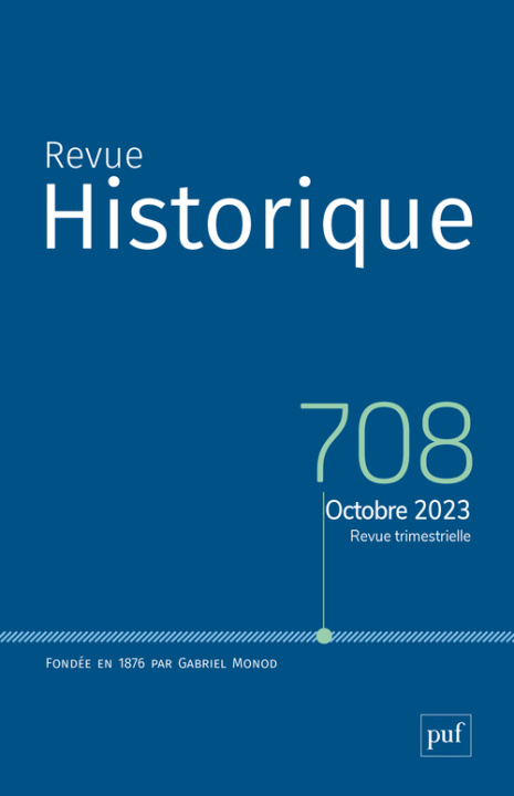 Knjiga Revue historique, 2023 - 708 