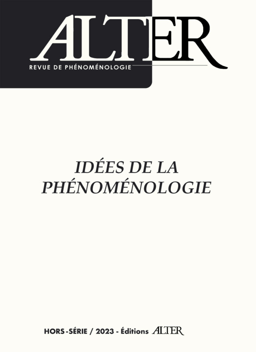 Boek Idées de la phénoménologie 