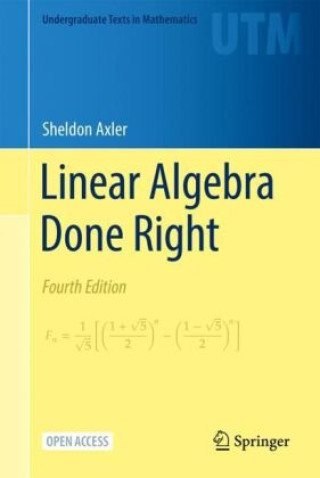 Kniha Linear Algebra Done Right Sheldon Axler