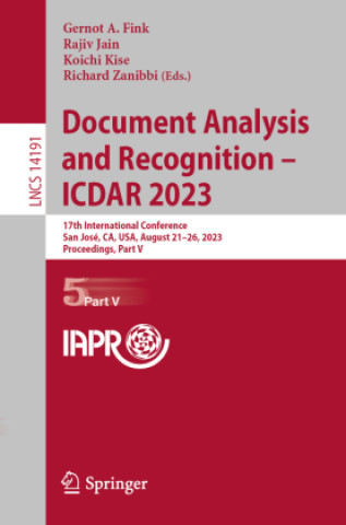 Boek Document Analysis and Recognition - ICDAR 2023 Gernot A. Fink