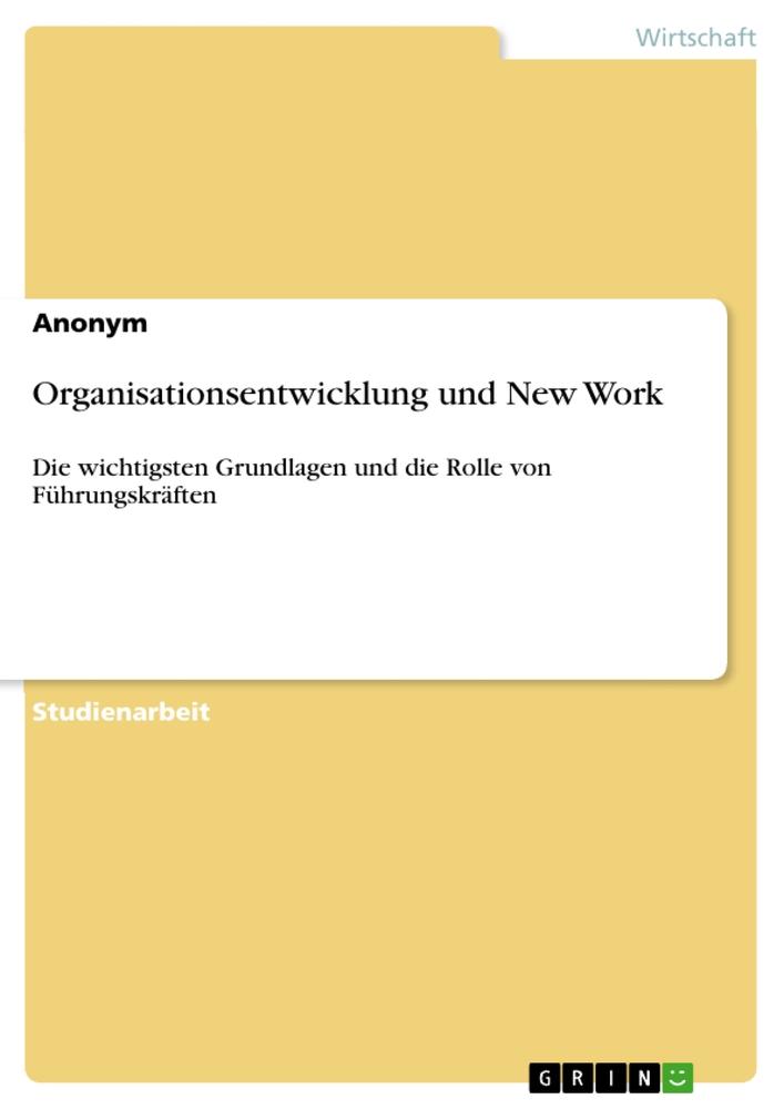 Book Organisationsentwicklung und New Work 