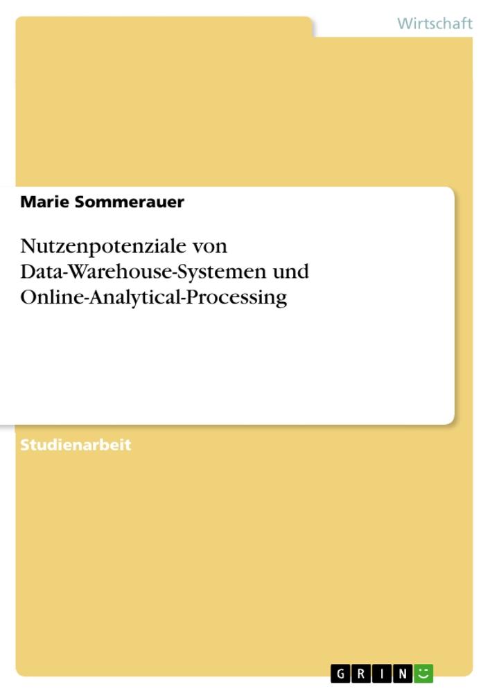 Book Nutzenpotenziale von Data-Warehouse-Systemen und Online-Analytical-Processing 