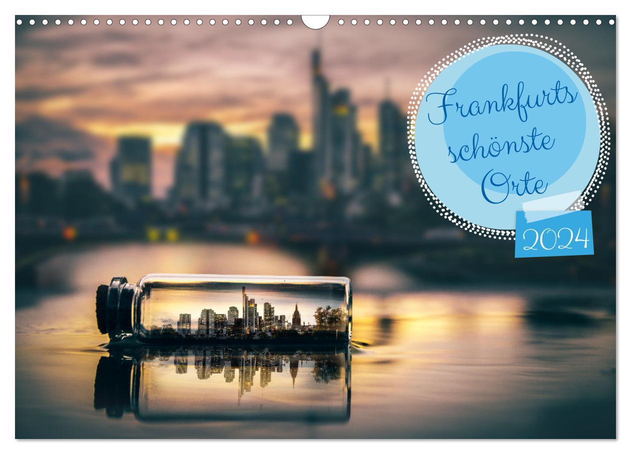 Календар/тефтер Frankfurts schönste Orte (Wandkalender 2024 DIN A3 quer), CALVENDO Monatskalender 