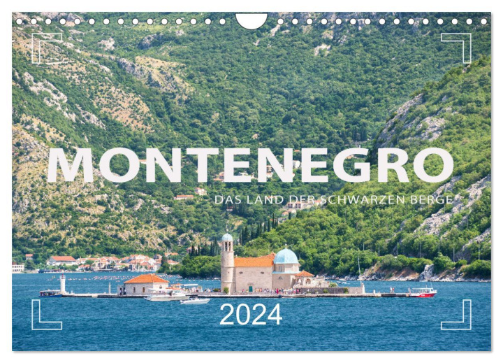 Kalendář/Diář Montenegro - Das Land der schwarzen Berge (Wandkalender 2024 DIN A4 quer), CALVENDO Monatskalender 