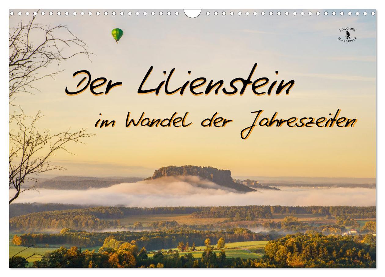 Kalendář/Diář Der Lilienstein im Wandel der Jahreszeiten (Wandkalender 2024 DIN A3 quer), CALVENDO Monatskalender 