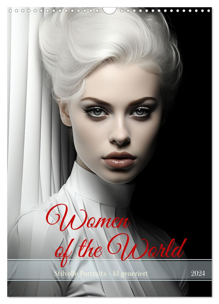 Calendar / Agendă Woman of the World (Wandkalender 2024 DIN A3 hoch), CALVENDO Monatskalender 