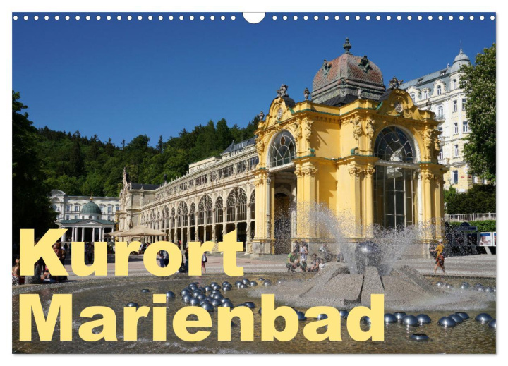 Calendar/Diary Kurort Marienbad (Wandkalender 2024 DIN A3 quer), CALVENDO Monatskalender 