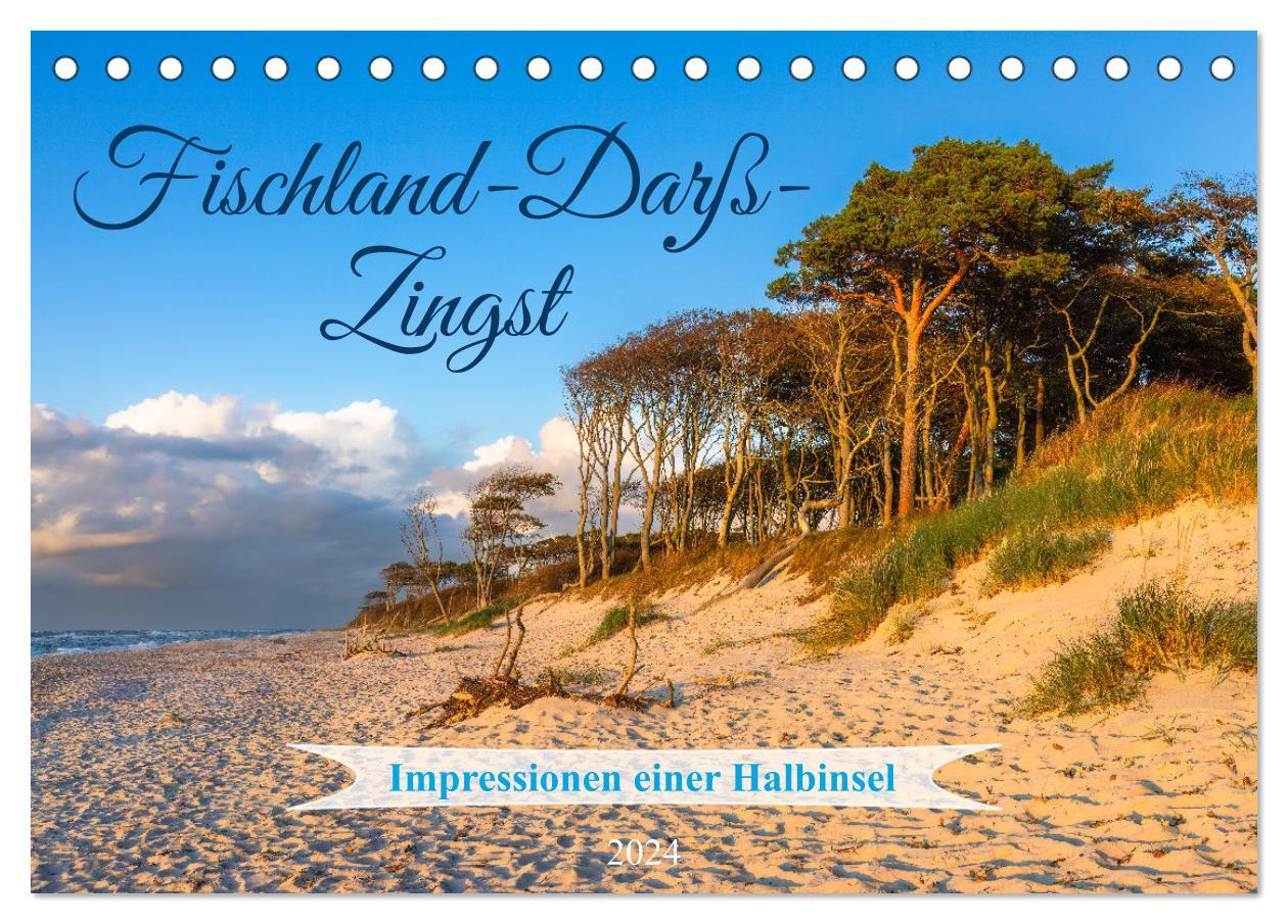 Kalendář/Diář Fischland-Darß-Zingst 2024 Impressionen einer Halbinsel (Tischkalender 2024 DIN A5 quer), CALVENDO Monatskalender 