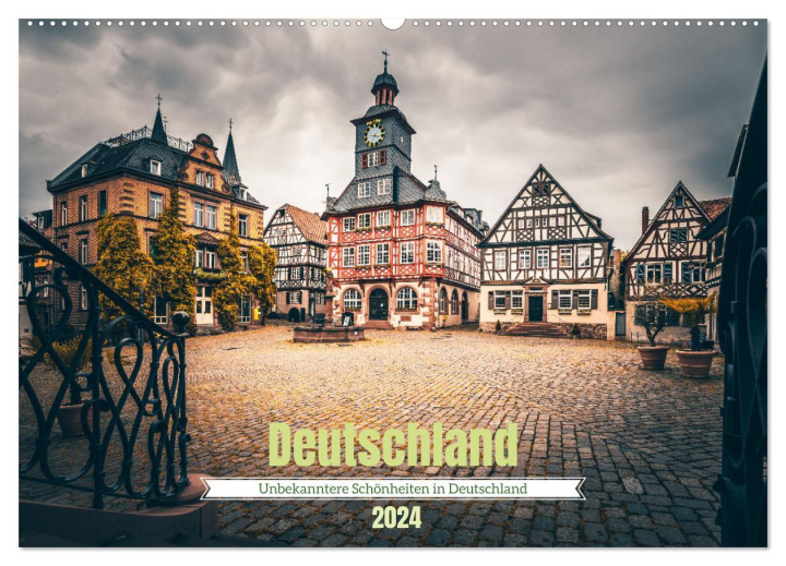 Календар/тефтер Unbekanntere Schönheiten in Deutschland (Wandkalender 2024 DIN A2 quer), CALVENDO Monatskalender 