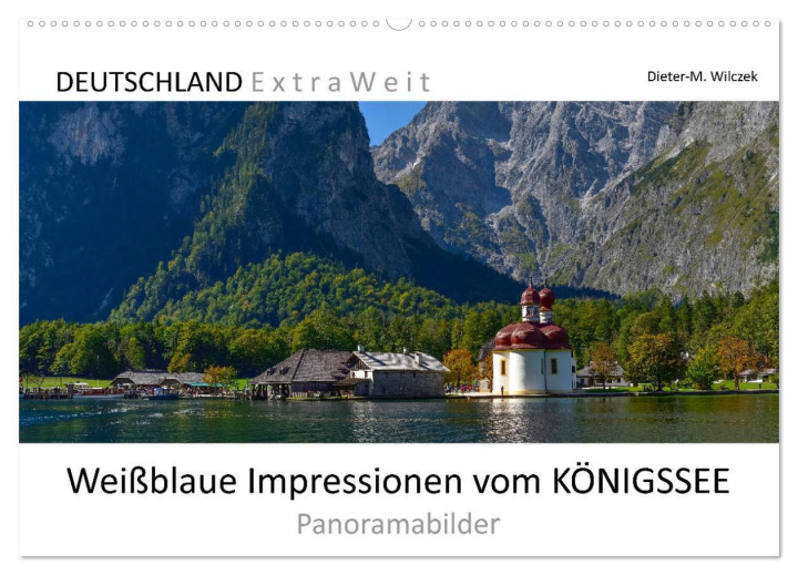 Calendar / Agendă Weißblaue Impressionen vom KÖNIGSSEE Panoramabilder (Wandkalender 2024 DIN A2 quer), CALVENDO Monatskalender 
