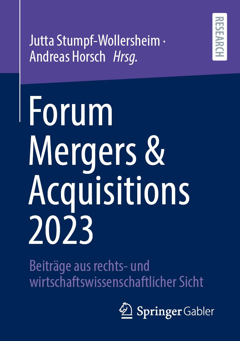 Book Forum Mergers & Acquisitions 2023 Andreas Horsch