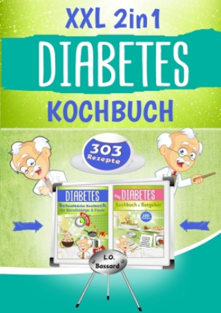 Книга XXL 2in1 Diabetes Kochbuch Leonardo Oliver Bassard