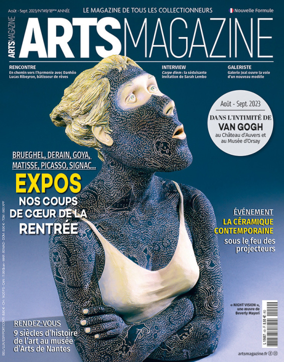Könyv Arts Magazine n°149 : Expos, nos coups de coeur de la rentrée - août-septembre 2023 