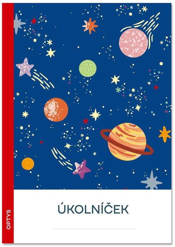 Articole de papetărie Optys Úkolníček A5, 20 listů - Vesmír 