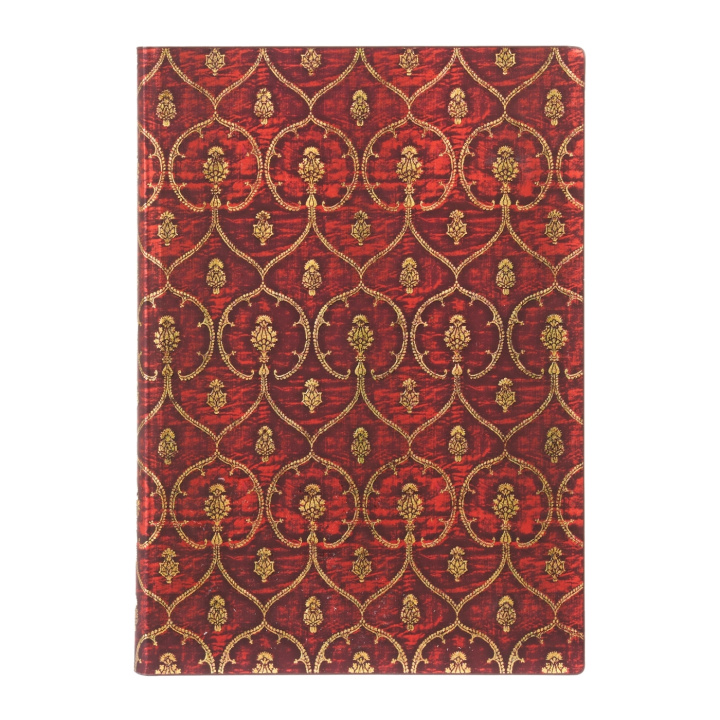 Könyv Red Velvet Midi Lined Softcover Flexi Journal (Elastic Band Closure) Paperblanks