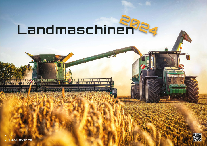 Kalendarz/Pamiętnik Landmaschinen - Traktor - 2024 - Kalender DIN A3 