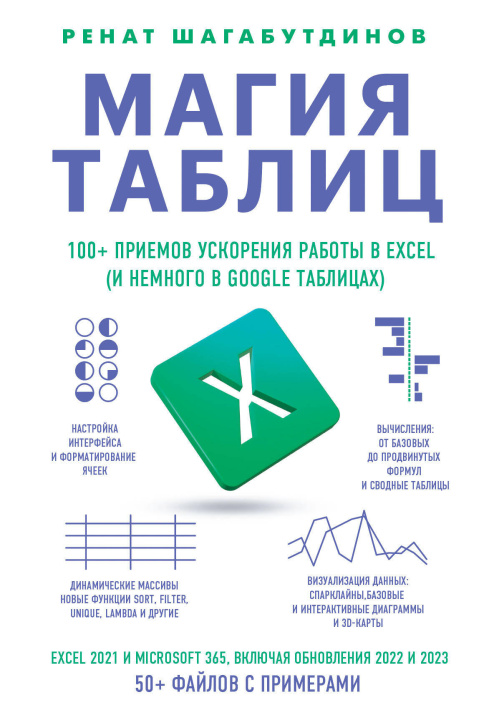 Könyv Магия таблиц. 100+ приемов ускорения работы в Excel (и немного в Google Таблицах) Р. Шагабутдинов
