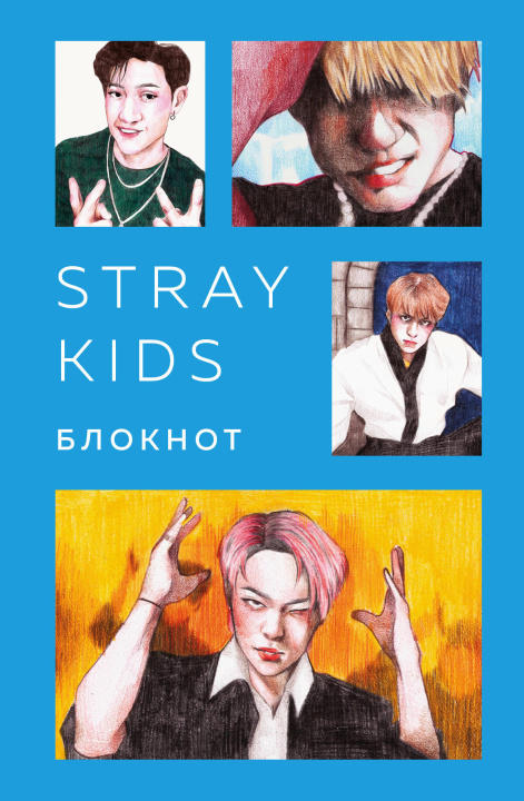 Könyv Stray Kids. Блокнот (формат А5, 128 стр., цветной блок, мягкая обложка голубая) 